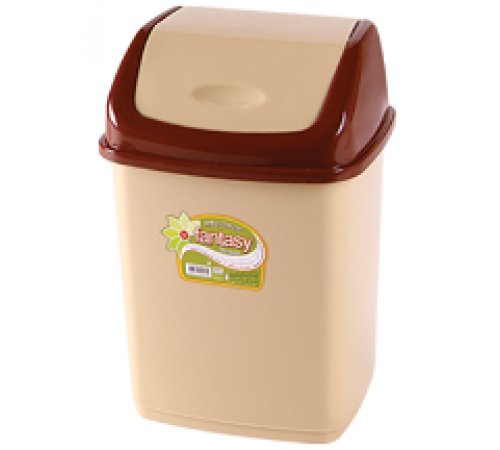Урна для мусора Фантазия 18 л молочный (уп12шт)  09403