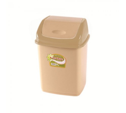 Урна для мусора Фантазия 18 л песочная (уп12шт)  09403