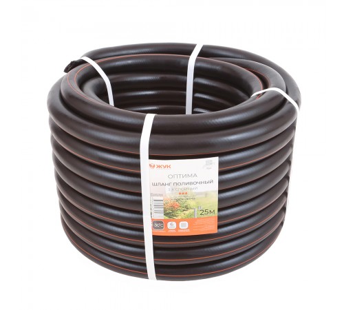 Шланг поливочный Жук Оптима 1" 3-х слойный (бухта 25 метров) арт.325678-00