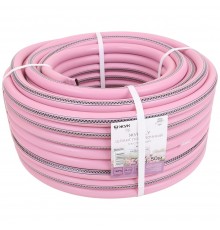 Шланг поливочный Жук FLY 3/4" 3-х слойный розовый (бухта 50 метров)