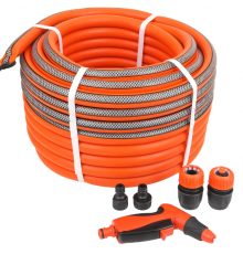 Набор для полива со шлангом Жук классик 25м 3/4" и регулируемым пистолетом поливочным Жук Эрго