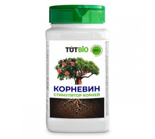 Стимулятор корнеобразования КОРНЕВИН 250г банка с крышкой сито (20) ТУТ БИО арт.139839