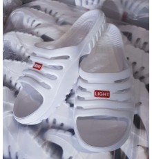 Мужские шлепанцы  открытые  арт 224 (40-45р)  (12шт/уп) Белые