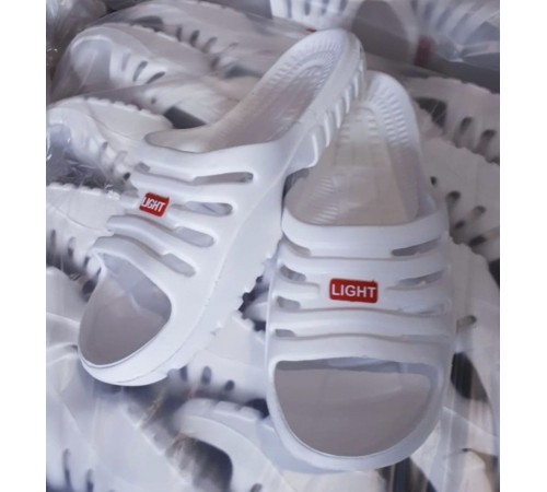 Мужские шлепанцы  открытые  арт 224 (40-45р)  (12шт/уп) Белые