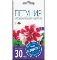 Петуния Дуо Ред энд Вайт F1, семена Агроуспех 10шт (100)