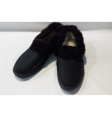 Женские бабуши нубук G-039 черные рр37-41 (4шт/уп)