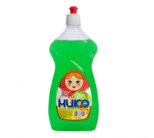 Моющее ср-во НИКО - Лайт Яблоко  1 л. 12 шт.