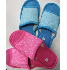 Тапочки женские комнатные открытые подошва ЭВА эконом в ассортименте 36-41рр Китай 12пар