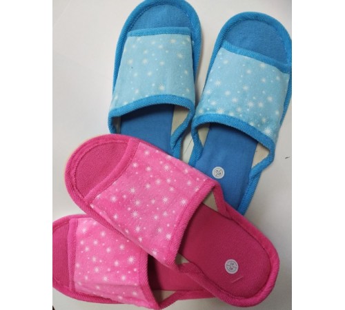 Тапочки женские комнатные открытые подошва ЭВА эконом в ассортименте 36-41рр Китай 12пар