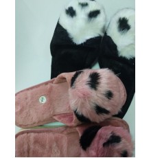 Тапочки женские комнатные открытые подошва ЭВА пушок 36-41рр Китай 12пар