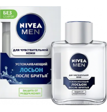 НИВЕЯ Лосьон п/бритья Успокаивающий д/чувств. кожи (белый) 100мл  6*24* арт.81314