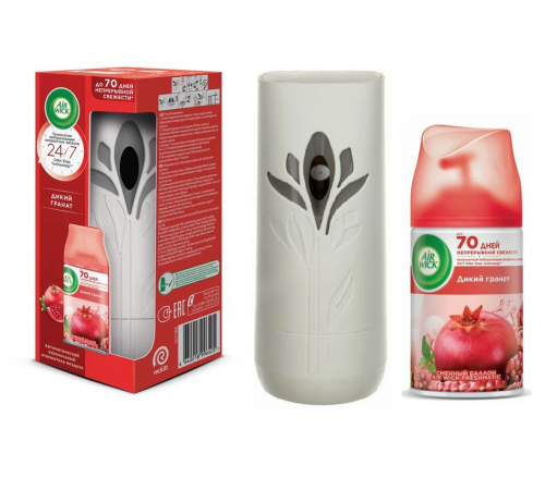 Air Wick Освежитель воздуха АВТОМАТ Дикий гранат 250мл 560 (4/кор)