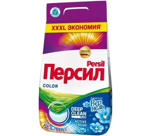 Стиральный порошок PERSIL ПЕРСИЛ Автомат COLOR Свежесть от Вернель, 6 кг СОВ  *1*3*120