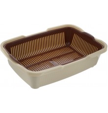 Туалет для кошек большой с сеткой корич (уп. 20) арт 236