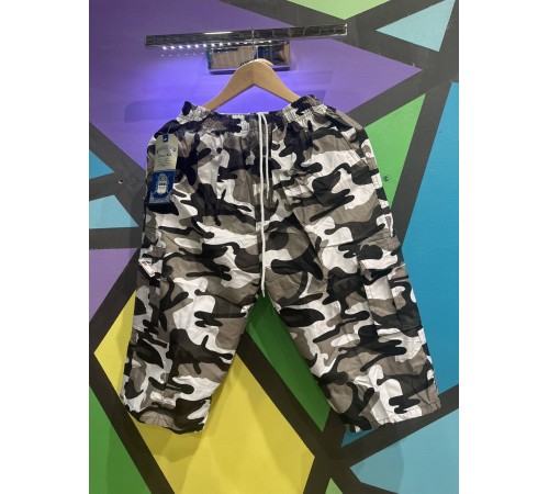 Шорты мужские камуфляж арт. В05 серый рр L-3XL (12/уп)