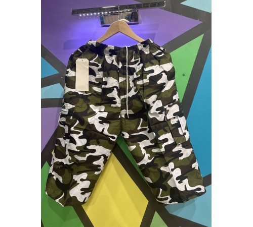 Шорты мужские камуфляж арт. В05 светло-зеленый рр L-3XL (12/уп)