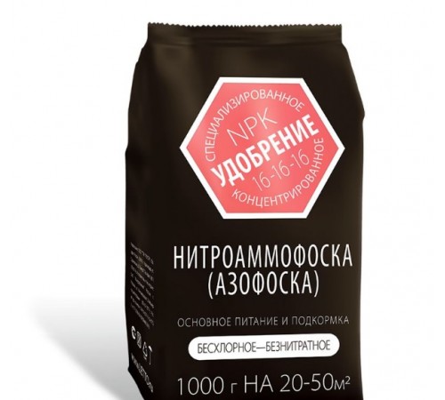 Удобрение НИТРОАММОФОСКА (АЗОФОСКА) 1кг (15) Агроуспех арт. 17330