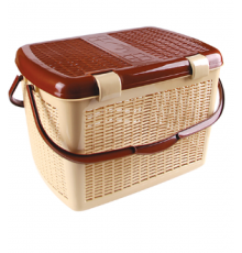 Большая корзина для пикника молочный  (10 шт.) арт.03105