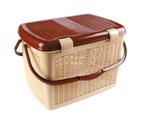 Большая корзина для пикника молочный  (10 шт.) арт.03105