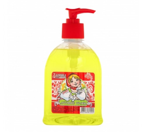 Мыло жидкое с дозатором серии Ладушка. Луговые травы 500 мл. 18 шт.