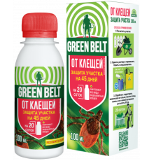 Концентрат от клещей для защиты участка,  (фл 100 мл)  GREEN BELT - 48 шт/кор 02-766