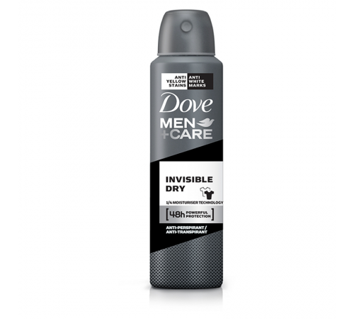 ДЕЗОДОРАНТ-СПРЕЙ DOVE MEN + CARE INVISIBLE DRY 150 мл Экстразащита без белых следов