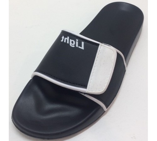 Мужские шлепанцы черно-белые ЭВА открытые  арт 907-40  (40-45р)  (6шт/уп)