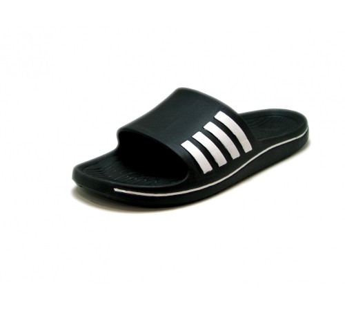 Мужские шлепанцы черно-белые ЭВА открытые  арт 1026  (40-45р)  (8шт/уп)