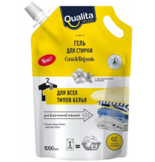 QUALITA Жидкое средство для стирки Универсальный Дой-пак гель 1000мл
