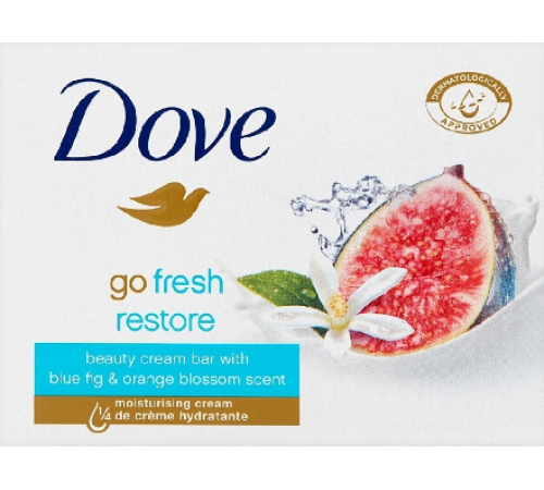 DOVE Крем-мыло Инжир и лепестки апельсина/Restoring 90г