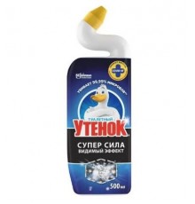 Средство чистящее д/унитаза Туалетный Утенок Супер Cила Видимый эффект 500мл *6*12 чёрн. *576