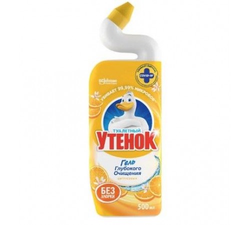 Средство чистящее д/унитаза Туалетный Утенок 5в1 Цитрусовый 500мл *6*12