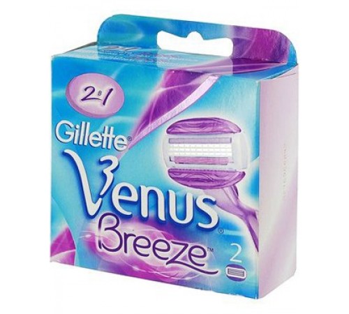 Кассеты для бритья Жилетт Венус БРИЗ ComfortGlide (2 шт) *4*20*