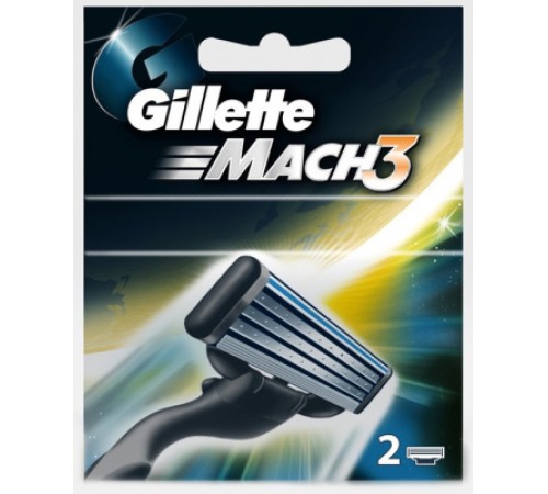 Кассеты для бритья Жилетт МАК-3 (2шт) *4*20* // 3780