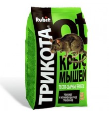Средство от крыс и мышей мумифиц. приманка тесто брикет ТРИКОТА 350г (20) Рубит арт. 63203