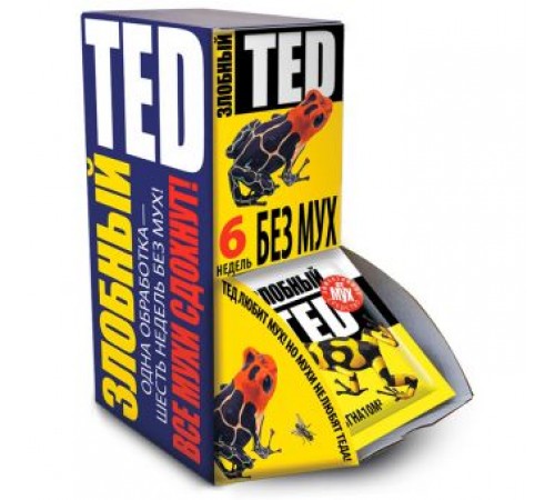 Средство от мух гранулы Злобный ТЭД 25г шоу-бокс (30шт/уп)/(120шт/ящ) (аналог Агита)  арт. 73085