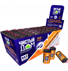 Инсектицид Липкая лента от пищевой моли (1шт) ЧИСТЫЙ ДОМ - 100шт/кор Чехия 02-016