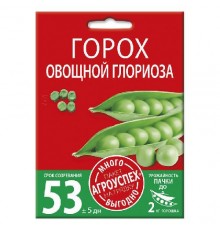 Горох Глориоза сахарный, семена Агроуспех Много-Выгодно 40г арт. 130985 (5шт/уп)