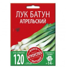 Лук-батун Апрельский, семена Агроуспех Много-Выгодно 3г арт. 130939 (5шт/уп)