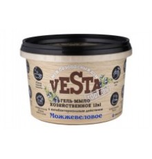 Средство моющее универсальное Гель-мыло хозяйственное "Веста" "Можжевеловое ГОСТ 88%" 500 гр 18 шт.