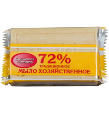 Мыло хозяйственное Меридиан "Традиционное" 72% 200гр. (в обертке, флоу-пак) ЖИВОТНЫЙ ЖИР (45шт/ящ)