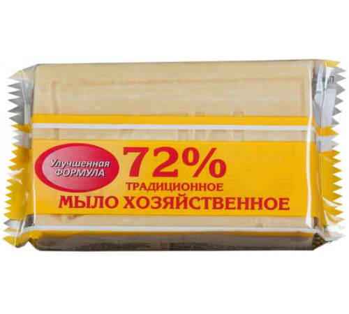 Мыло хозяйственное Меридиан "Традиционное" 72% 200гр. (в обертке, флоу-пак) ЖИВОТНЫЙ ЖИР (45шт/ящ)