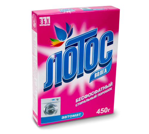 СМС порошок "Лотос-Волга"  COLOR Автомат  450гр/24 штарт.4153
