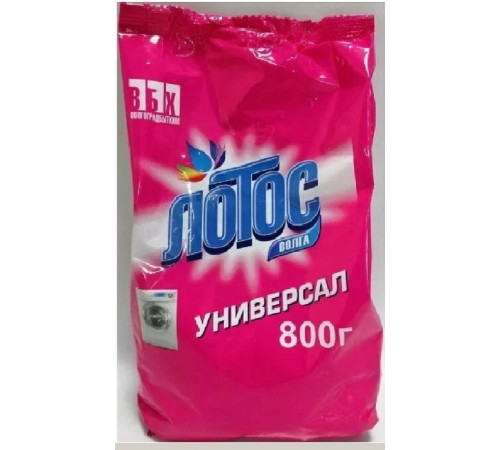 СМС порошок "Лотос-Волга"  Универсал , п/э 800гр/15 штарт.4802
