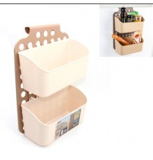 Универсальный подвесной контейнер с регулируемыми ячейками молочно- кофейный (30 шт)  09167