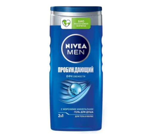 Нивея гель д/душа 250мл Муж.Пробуждающий 80800  6*12
