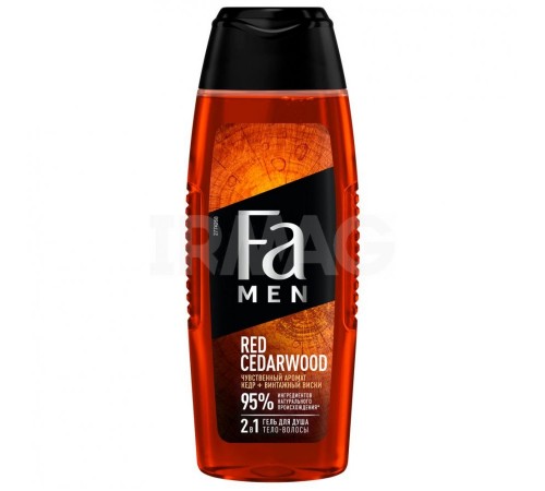 Гель для душа ФА MEN 250мл RED CEDARWOOD 2 в 1 (Кедр и винтажный виски) 5*10