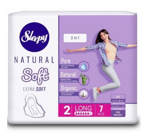 Слипи Натурал прокл. Soft классик по 7 шт.Длинные *12/24