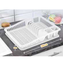 Сушка для посуды "Степ" маленькая слоновая кость (24) шт арт.07107