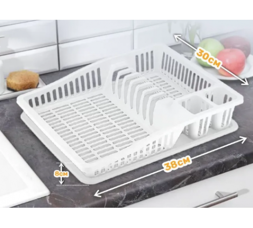 Сушка для посуды "Степ" маленькая слоновая кость (24) шт арт.07107